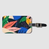 アテンション取得抽象芸術パターン ラゲッジタグ (正面横)