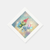 アテンション銀河間プレーン誕生日ナプキン スタンダードカクテルナプキン (角)