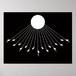 アテン神の真のシンボルのウォールアート ポスター