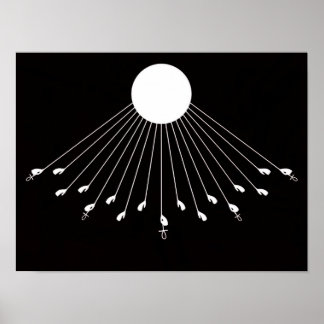 アテン神の真のシンボルのウォールアート ポスター