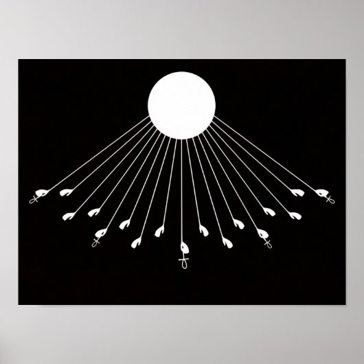 アテン神の真のシンボルのウォールアート ポスター (正面)