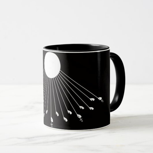 アテン神の真のシンボル コーヒーマグ マグカップ (正面右)