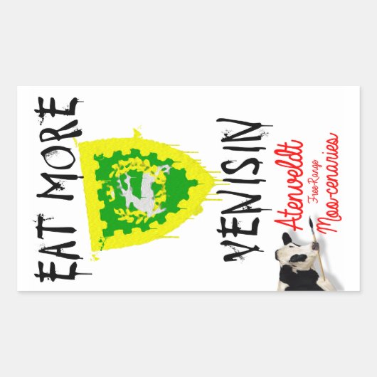 アテンMoocenariesステッカー 長方形シール (正面)