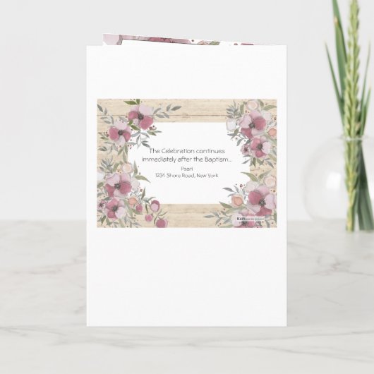 アテーナーのギリシャ正教会の洗礼プログラム プログラム (裏面)