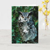 アテーナーのフクロウ(カード) カード (黄色い花)