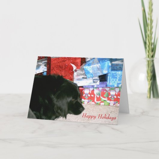 アテーナーの待っているクリスマス シーズンカード (正面)