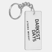 アテーナーライトの長方形Keychainによる失意の日 キーホルダー (正面左)