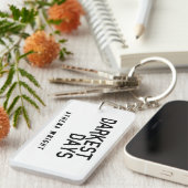 アテーナーライトの長方形Keychainによる失意の日 キーホルダー (正面右)