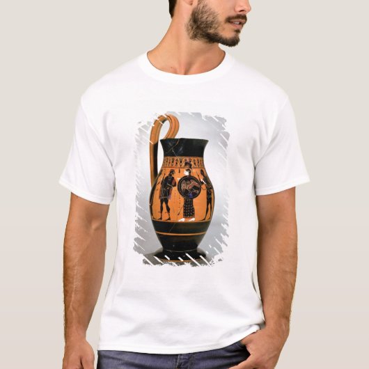 アテーナーConfrontiを描写するアチックの黒姿のolpe Tシャツ (正面)