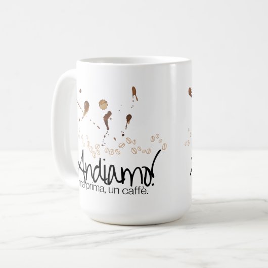 アディアモ!アンカフェマプリマ コーヒーマグカップ (正面左)