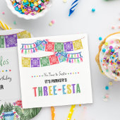 アディオスドス3rd誕生日スリーエスタフィエスタパーティー スタンダードカクテルナプキン