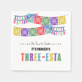 アディオスドス3rd誕生日スリーエスタフィエスタパーティー スタンダードカクテルナプキン (正面)