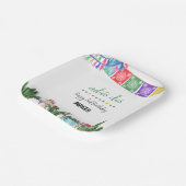 アディオスドス3rd誕生日スリーエスタフィエスタパーティー ペーパープレート (傾斜あり)