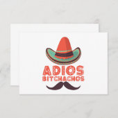 アディオスビチャチョスソンブレロレトロシンコデマヨ サンキューカード (正面/裏面)