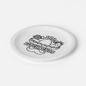 アディオスビッチャコスフィエスタテーマおもしろい引用文 ペーパープレート (アングル)