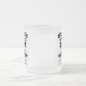 アディソンズ病、戦いなしに倒れない フロストグラスマグカップ (中央)