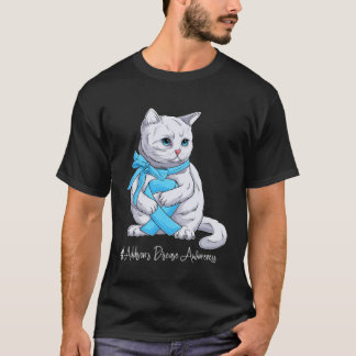 アディソン病啓発月間ライトブルーリボン Tシャツ