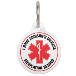 アディソン病 メディカルアラート ペットタグ - 