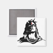 アディヨギ・マハーデフ・オム・ナマ・シバヤ・ヒンドゥー マグネット (正面/裏面)