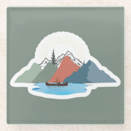 アディロンダックの四季 ガラスコースター