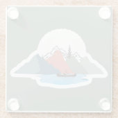 アディロンダックの四季 ガラスコースター (裏面)