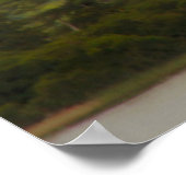 アディロンダックの大きなムース湖に霧 ポスター (角)