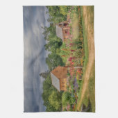 アディロンダックの庭園 キッチンタオル (縦)