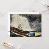 アディロンダックの滝byウィンスローホームマー カード (正面/裏面インサイチュ)