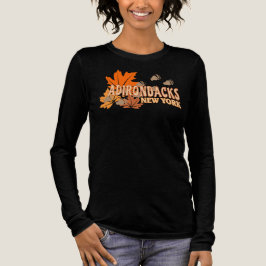 アディロンダックの秋の紅葉Bear Tr トライブレンドTシャツ