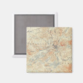 アディロンダックスのサラナク湖の村と地域 マグネット (正面/裏面)