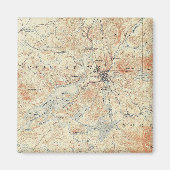 アディロンダックスのサラナク湖の村と地域 マグネット (正面)