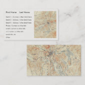 アディロンダックスのサラナク湖の村と地域 名刺 (正面/裏面)