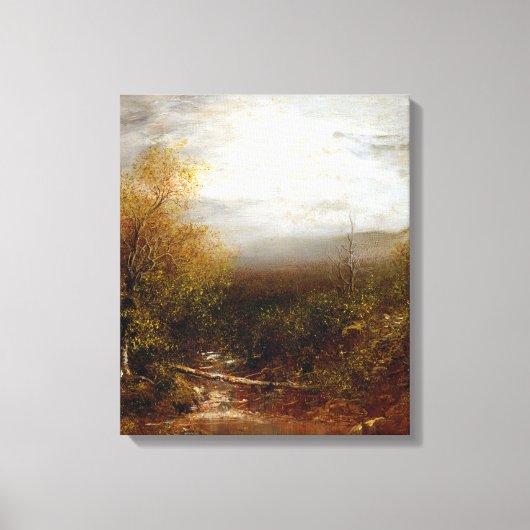 アディロンダックスのラルフ・アルバート・ブレイロックプール キャンバスプリント (正面)