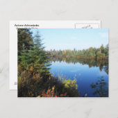 アディロンダックスアッパーチュブ川秋のシーン ポストカード (正面/裏面)