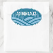 アディロンダックスニューヨークアウトドア 楕円形シール (バッグ)
