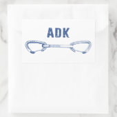 アディロンダックスロック登山クイックドロー 長方形シール (バッグ)