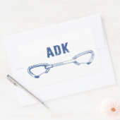 アディロンダックスロック登山クイックドロー 長方形シール (封筒)