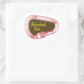 アディロンダックス登山カラビナー 楕円形シール (バッグ)