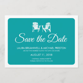 アディロンダックチェアでSave the Date セーブザデート