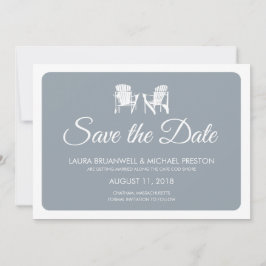 アディロンダックチェアでSave the Date セーブザデート