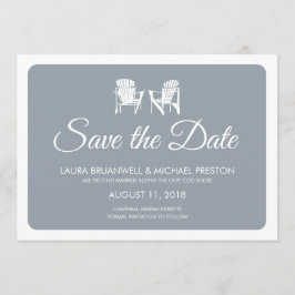 アディロンダックチェアでSave the Date セーブザデート