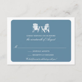 アディロンダックチェアの返信カード 出欠カード