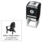 アディロンダックチェアイラストレーション差出人住所 セルフインキングスタンプ (インサイチュ)
