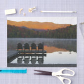 アディロンダックチェアハートレイク秋 薄葉紙 (クラフト)