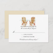 アディロンダックチェア2脚　出欠確認カード 出欠カード (正面/裏面)