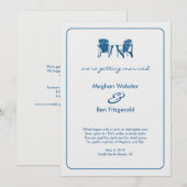 アディロンダックチェア ウェディング発表 招待状 (正面/裏面)