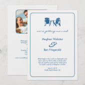 アディロンダックチェア 結婚発表 招待状 (正面/裏面)