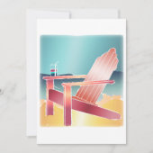 アディロンダックビーチリラックスさせるチェア 招待状 (正面)