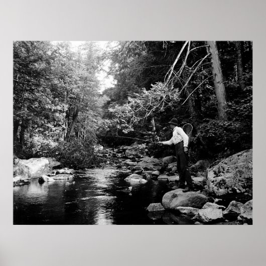 アディロンダックフライ釣り ポスター (正面)