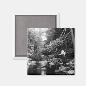 アディロンダックフライ釣り マグネット (正面/裏面)